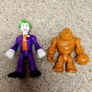 Joker and Clayface Action Figures - Purple and Brown